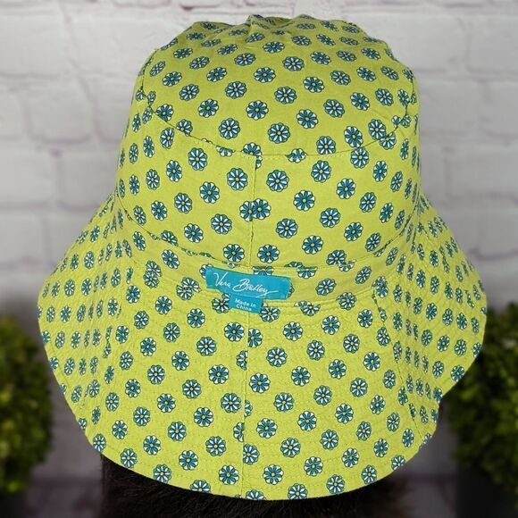 Vera Bradley Reversible Paisley Peacock Pattern Bucket Hat Sun Hat - Picture 8 of 10